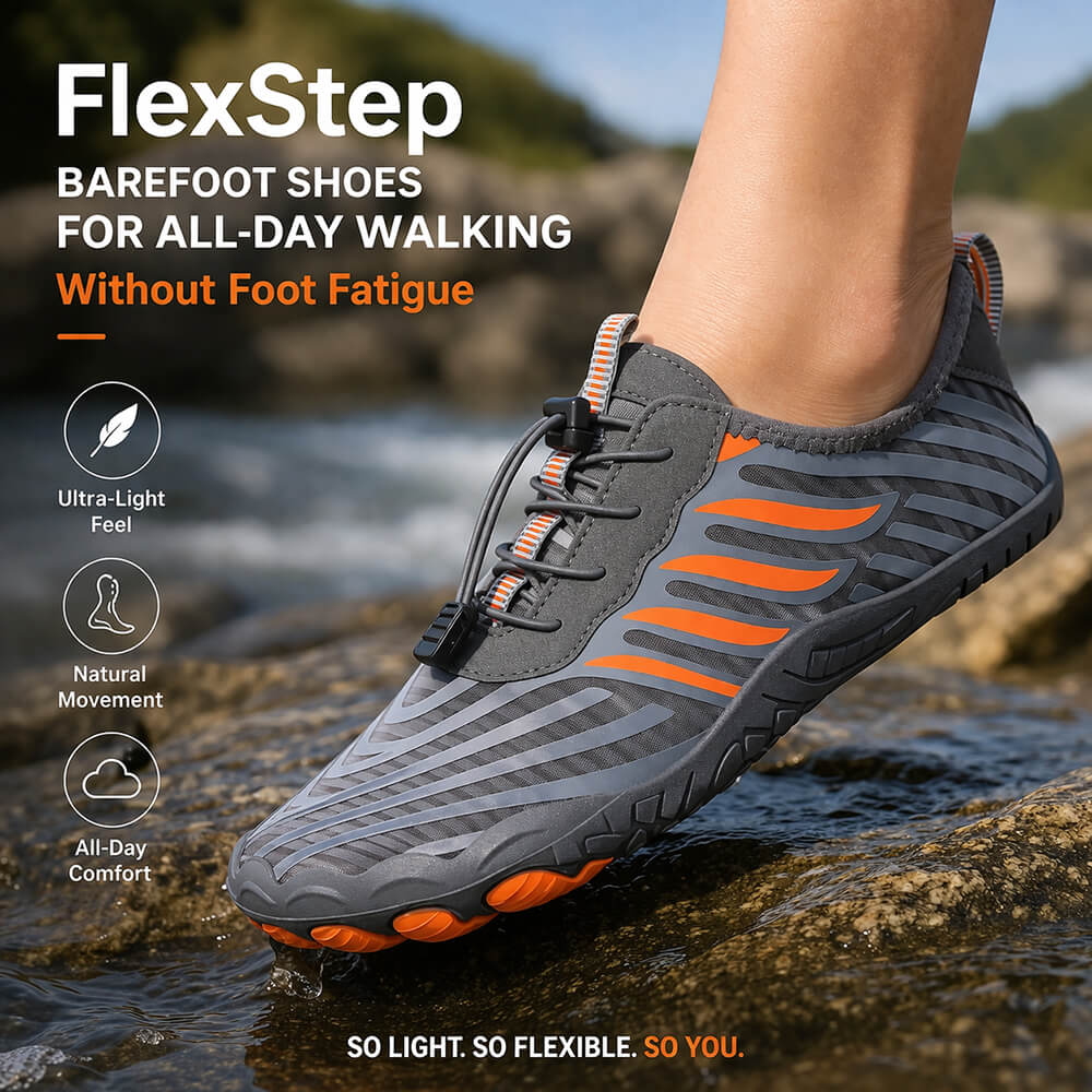 FlexStep – Barefoot Shoes for All-Day Walking Without Foot Fatigue