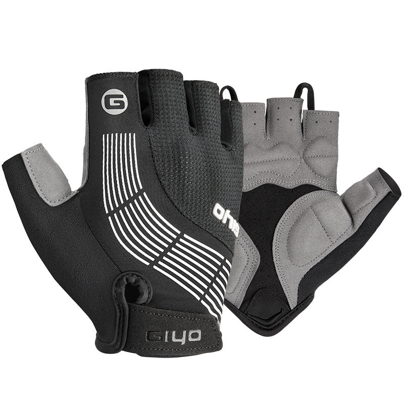 Half-Finger Cycling Gloves – Gel-Padded Sports Gloves