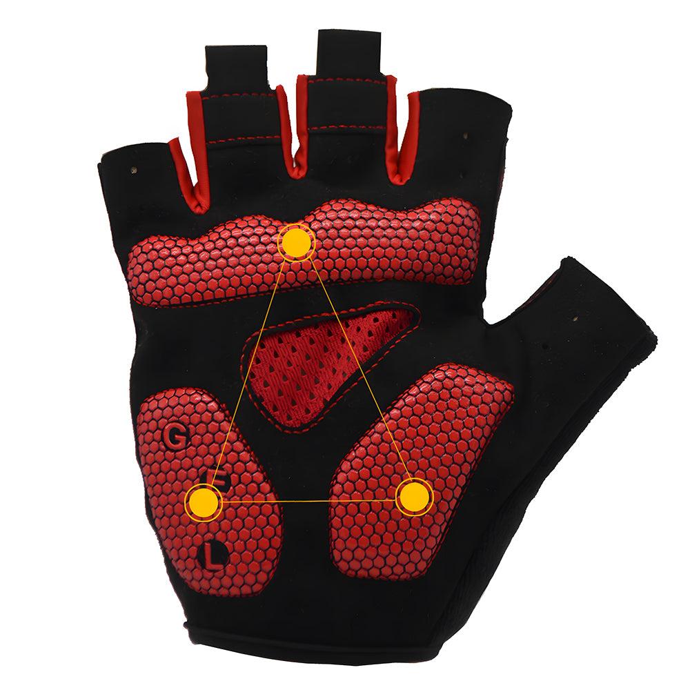 Half Finger Cycling Gloves - 5MM Gel Shock Absorbing