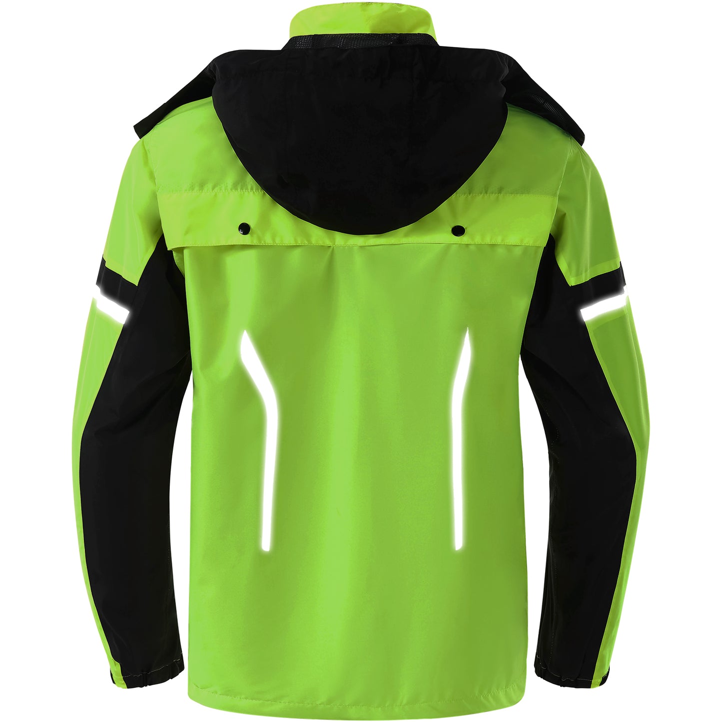 Hooded Waterproof Cycling Jacket – Reflective Bike & Motorcycle Coat