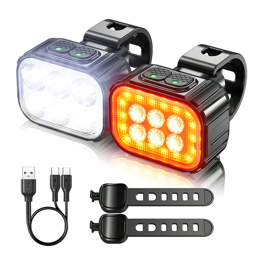 LED Bike Light Set – Front and Rear Lights