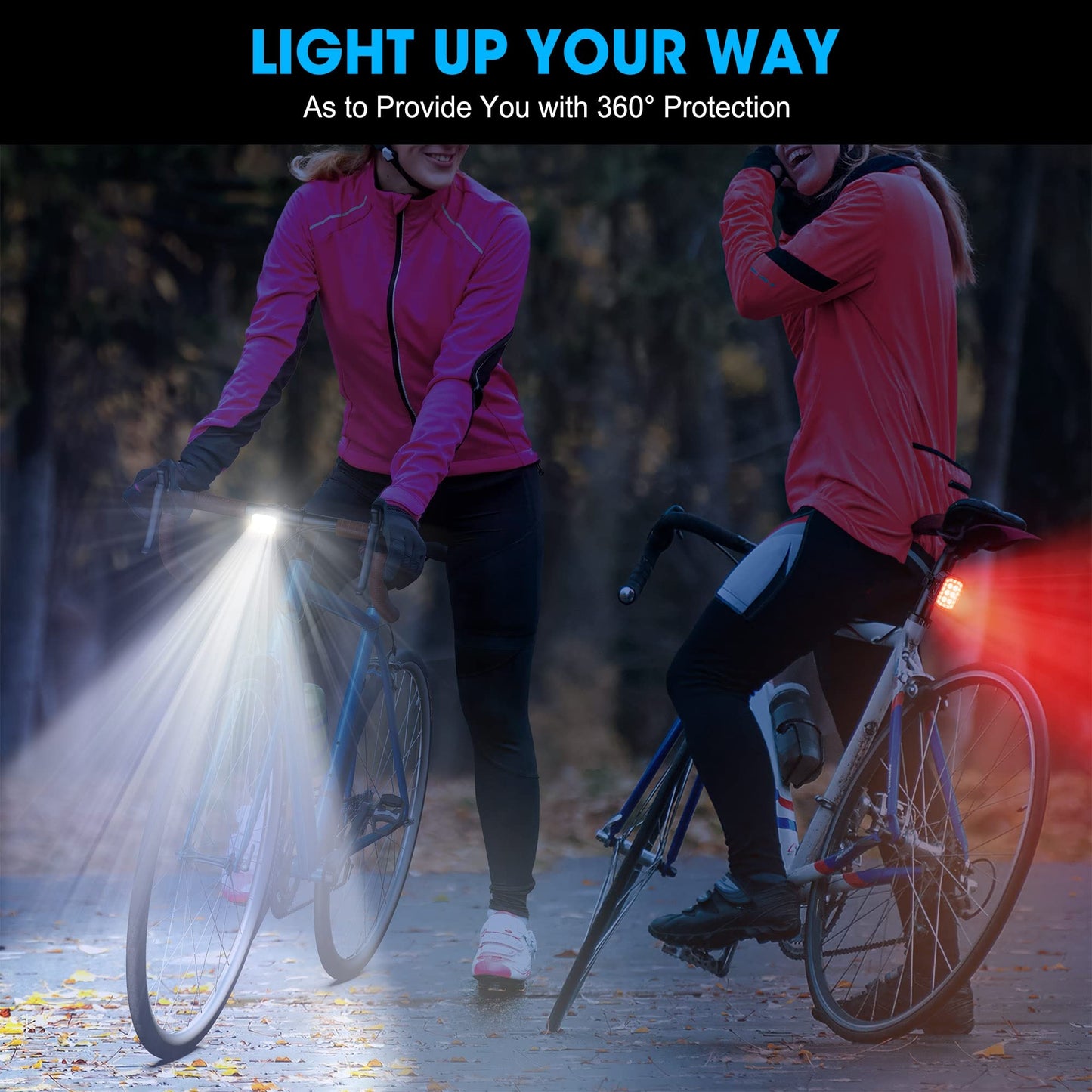 LED Bike Light Set – Front and Rear Lights