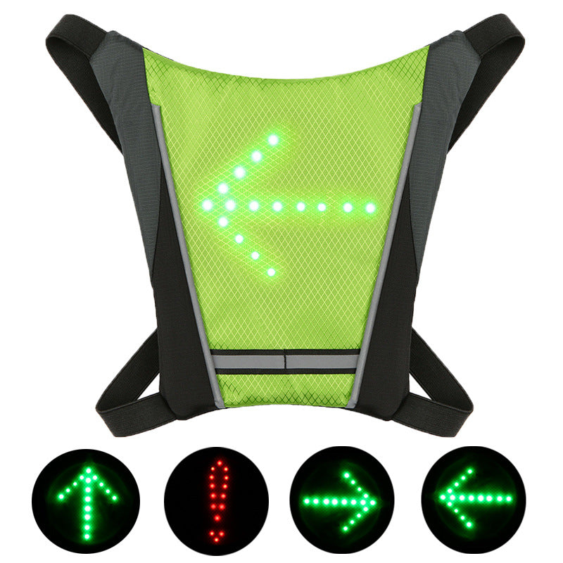 LED Turn Signal Cycling Vest with Direction Indicator