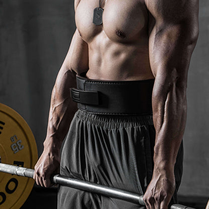 Leather Powerlifting Belt for Squats and Deadlifts | Fitness Waist Protection