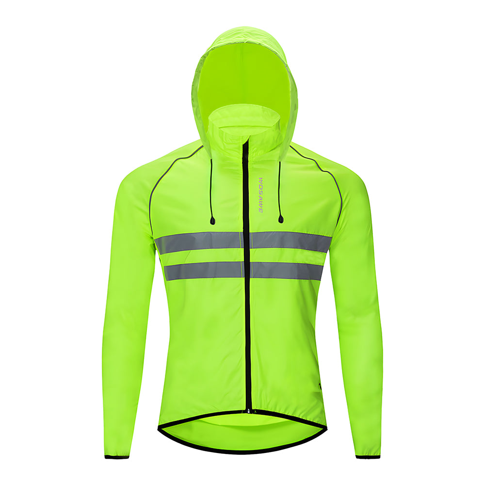 Lightweight Windproof and Showerproof Cycling Jacket with Reflective Strip for MTB