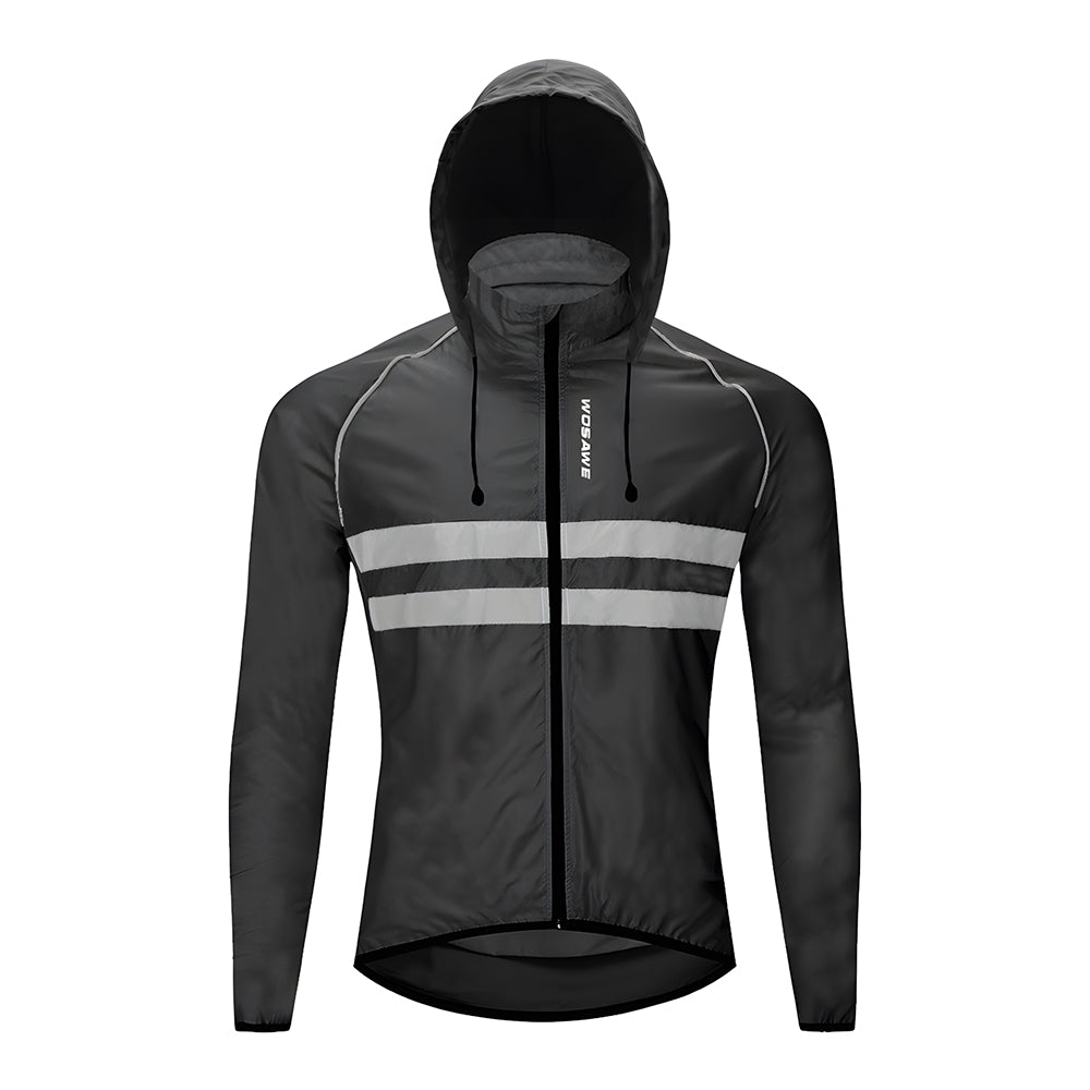 Lightweight Windproof and Showerproof Cycling Jacket with Reflective Strip for MTB