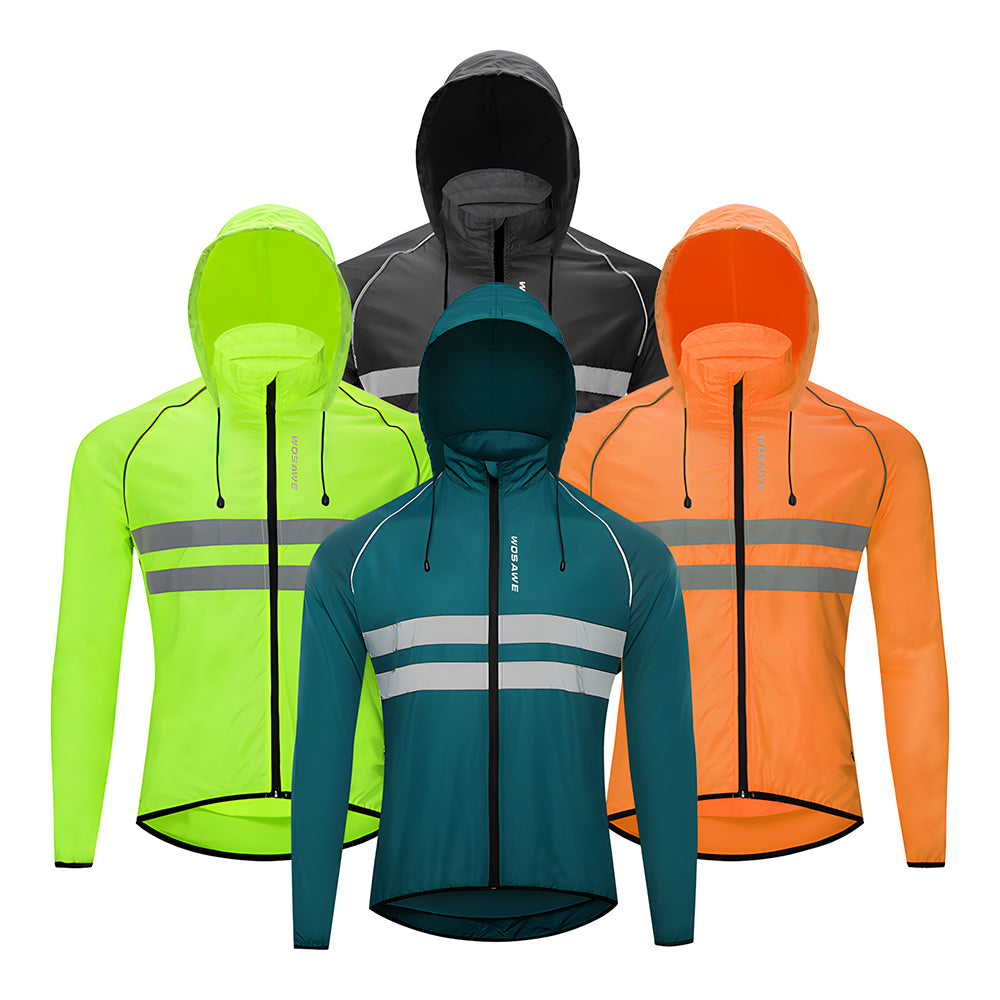 Lightweight Windproof and Showerproof Cycling Jacket with Reflective Strip for MTB