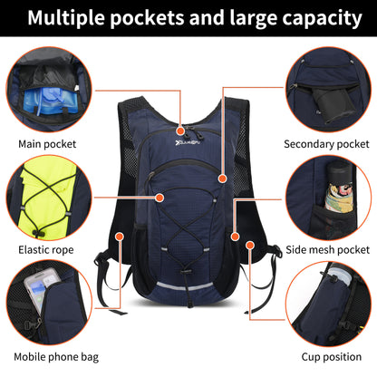 Lightweight Breathable Bike Backpack | 8L Foldable Sport Daypack