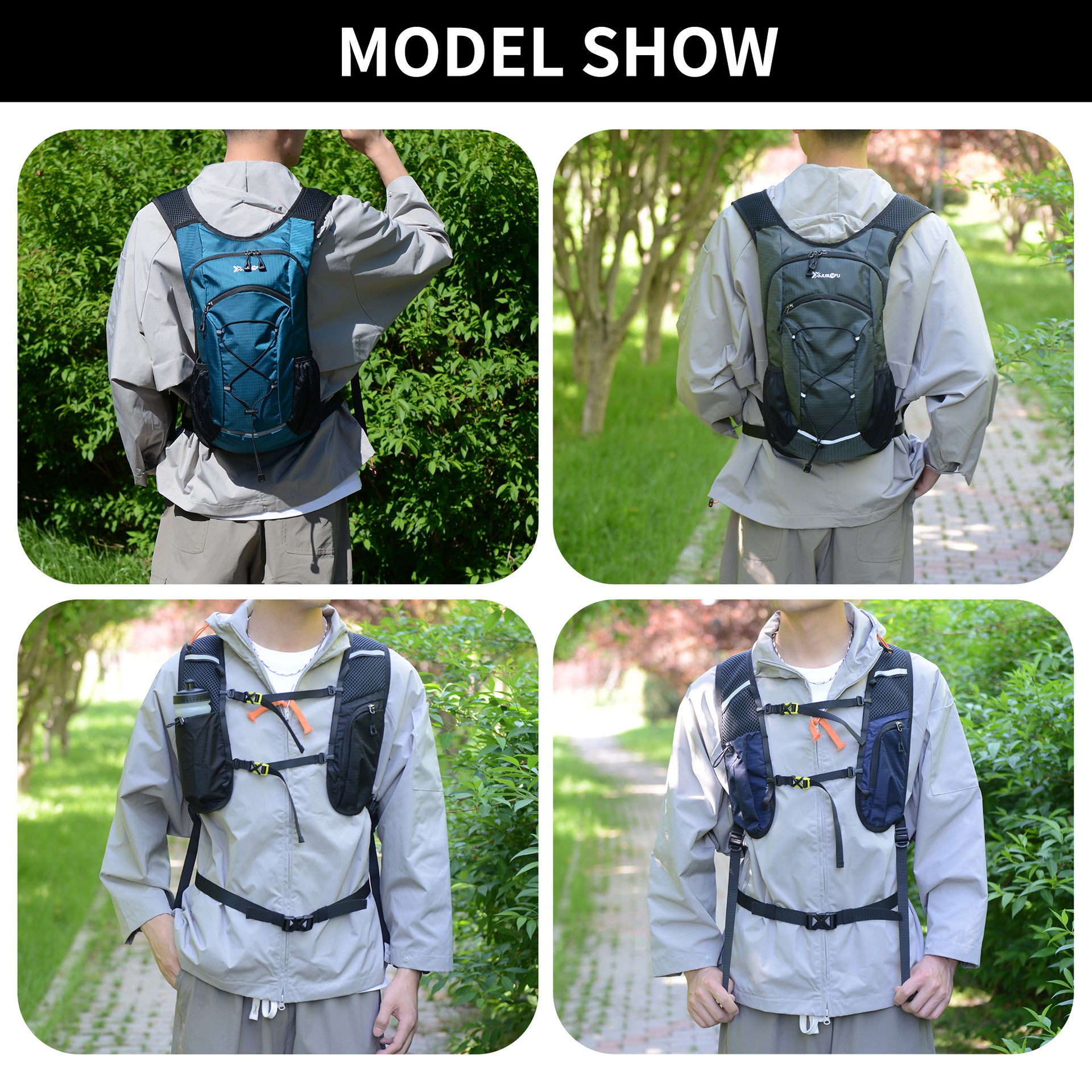 Lightweight Breathable Bike Backpack | 8L Foldable Sport Daypack