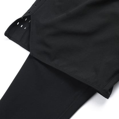 Men’s 2-in-1 Cycling Capri Pants with Padding, Multi-Pocket MTB Shorts