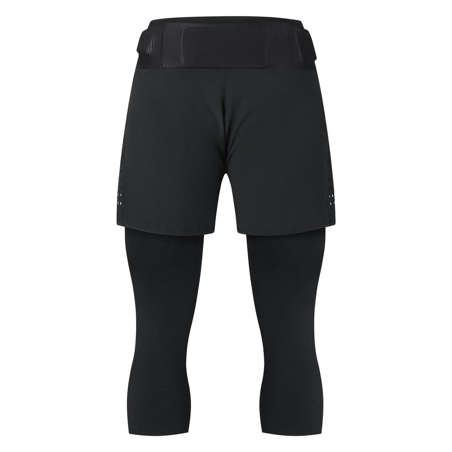Men’s 2-in-1 Cycling Capri Pants with Padding, Multi-Pocket MTB Shorts