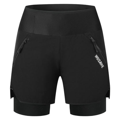 Men’s 2-in-1 MTB Cycling Shorts – Padded, Breathable, Quick-Dry, Multi-Pocket