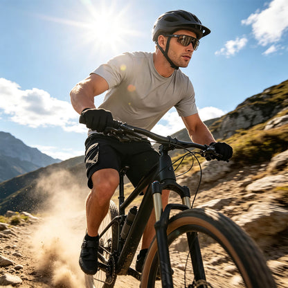 Men’s 2-in-1 MTB Cycling Shorts with 4D Padding & Cargo Pockets