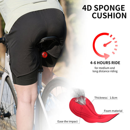 Men’s 2-in-1 Outdoor Cycling Shorts – 3D Padded, Breathable, Quick-Dry