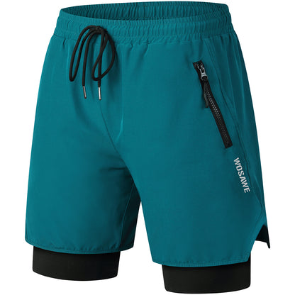 Men’s 2-in-1 Outdoor Cycling Shorts – 3D Padded, Breathable, Quick-Dry