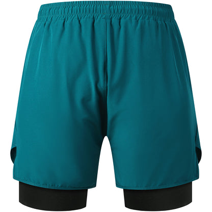 Men’s 2-in-1 Outdoor Cycling Shorts – 3D Padded, Breathable, Quick-Dry