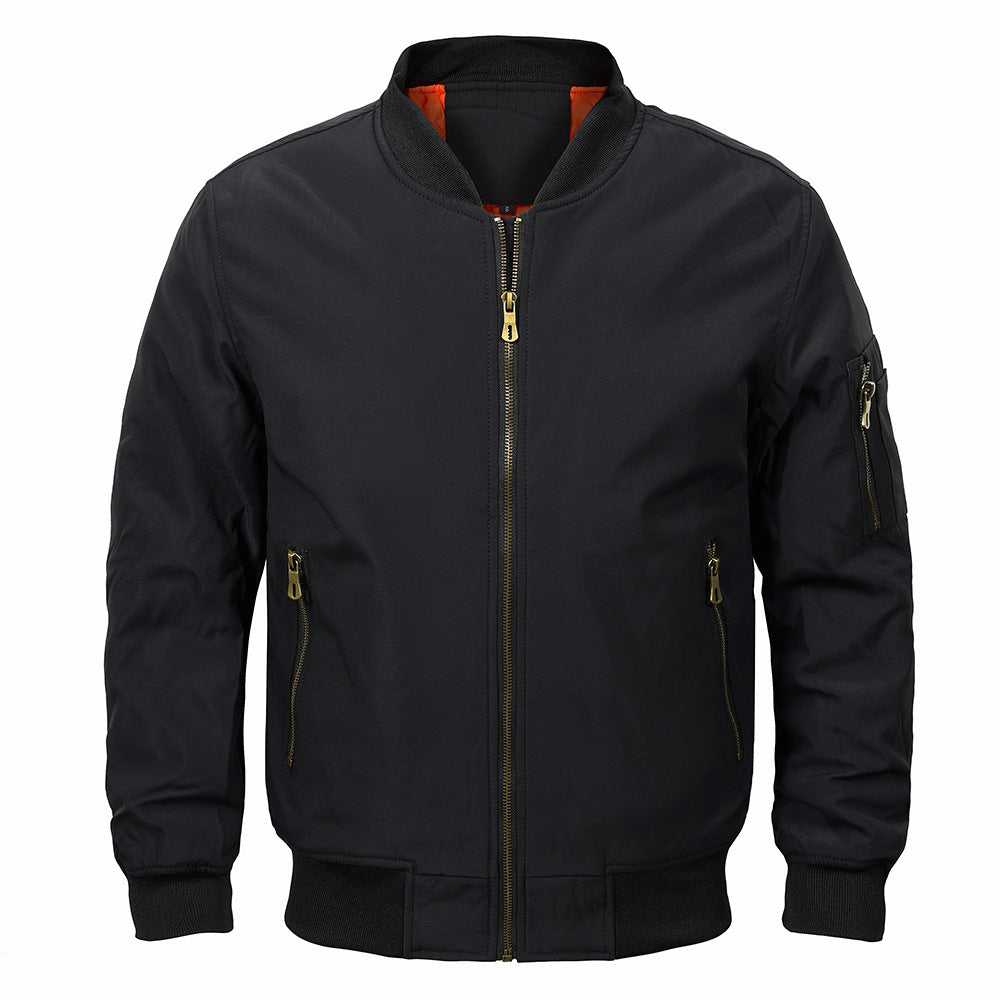 Men's Bomber Jacket | Winter Warm Casual Flight Jacket