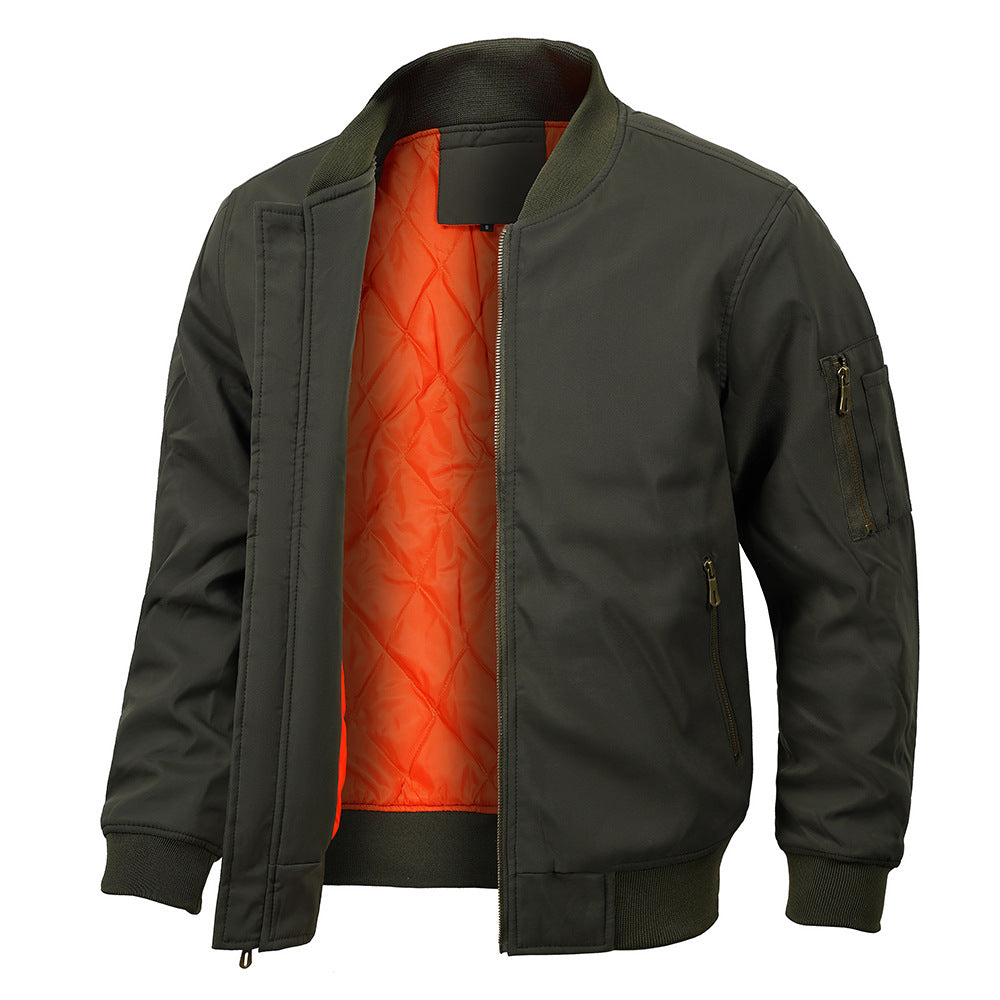 Men's Bomber Jacket | Winter Warm Casual Flight Jacket