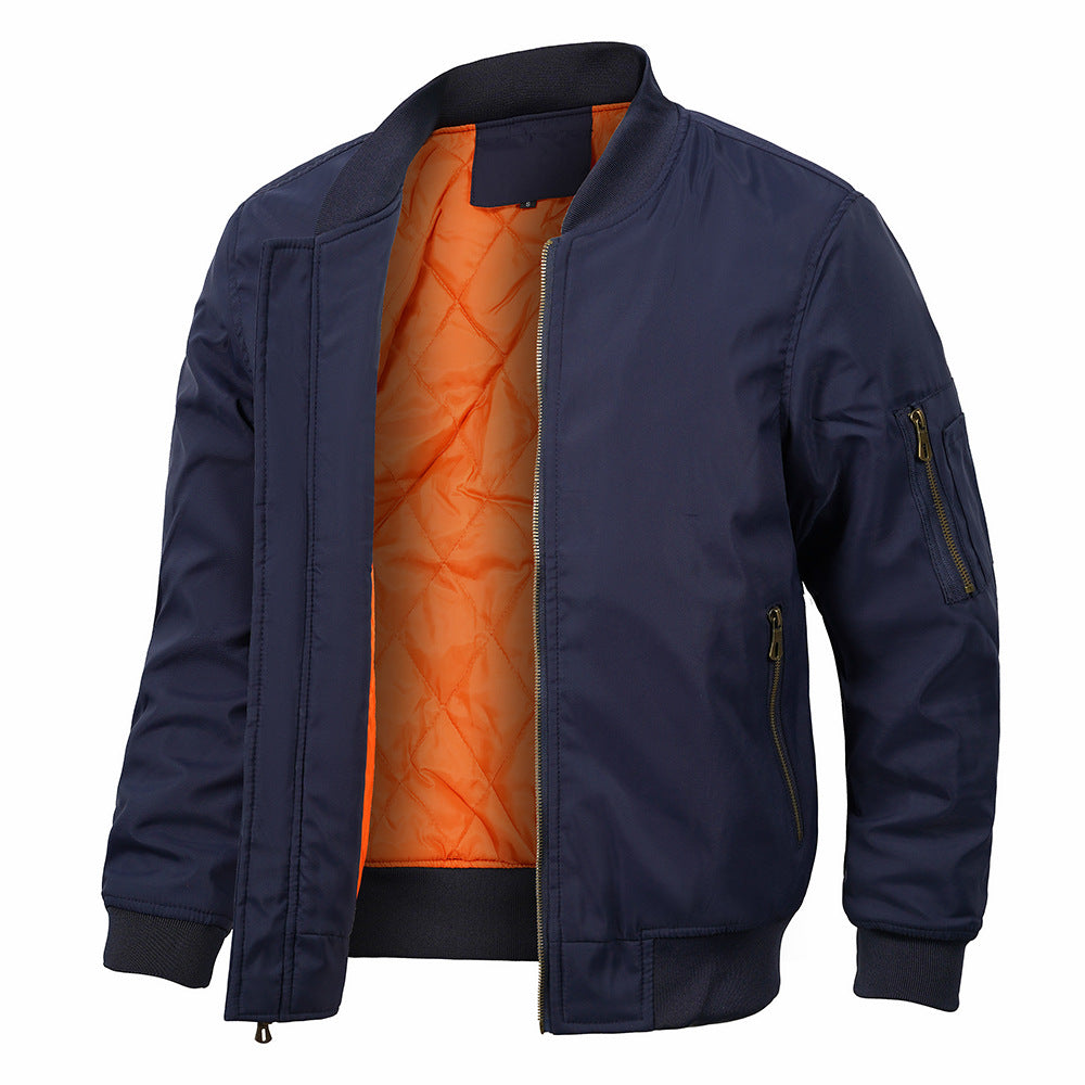 Men's Bomber Jacket | Winter Warm Casual Flight Jacket