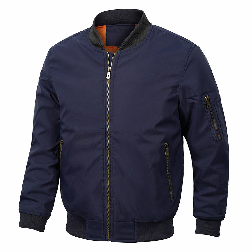 Men's Bomber Jacket | Winter Warm Casual Flight Jacket