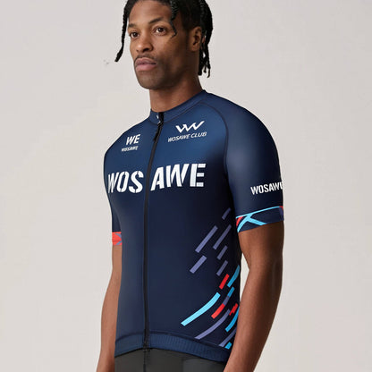 Men’s Breathable Cycling Jersey – Quick-Dry, Stretch Fit, Short Sleeve Bike Top