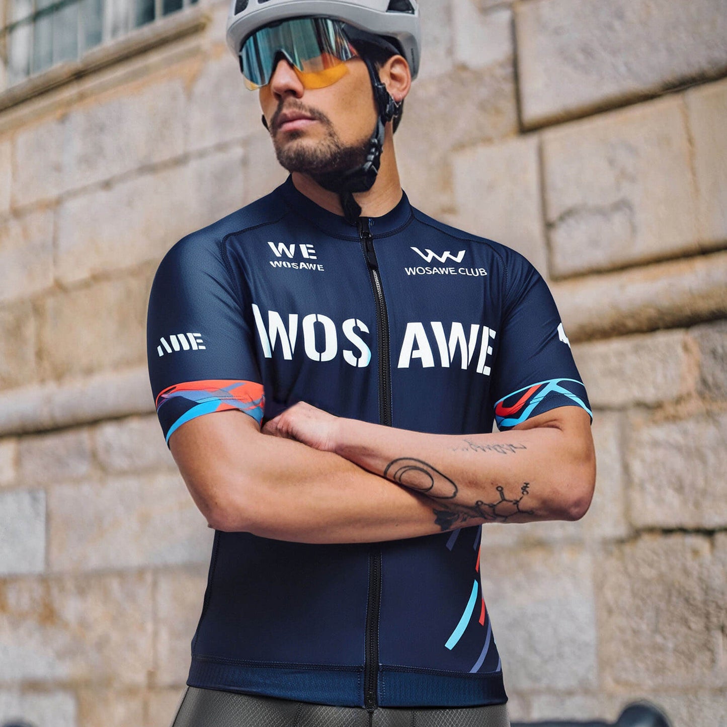 Men’s Breathable Cycling Jersey – Quick-Dry, Stretch Fit, Short Sleeve Bike Top