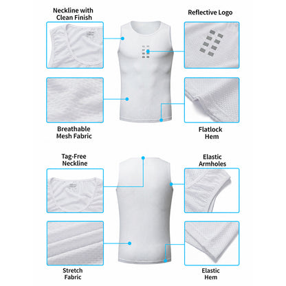 Men’s Breathable Mesh Cycling Base Layer Vest