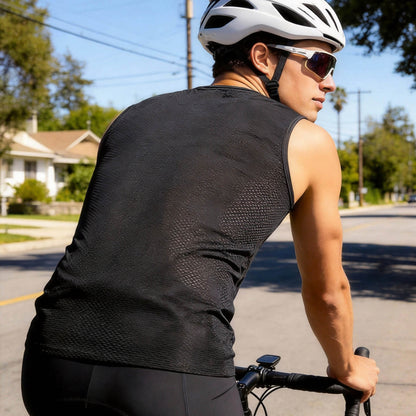 Men’s Breathable Mesh Cycling Base Layer Vest