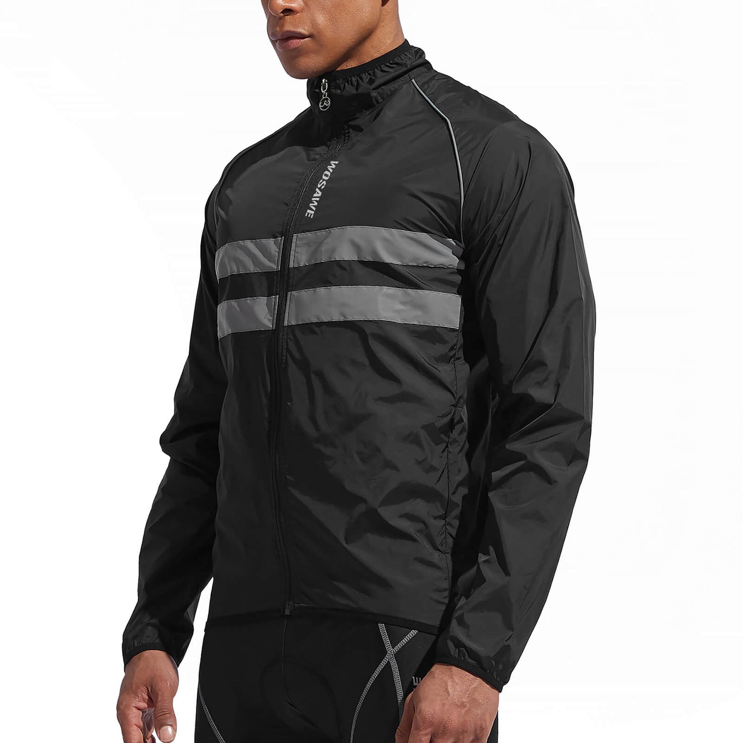 Men’s Cycling Jacket – Windproof, Water-Repellent & Reflective Outdoor Windbreaker