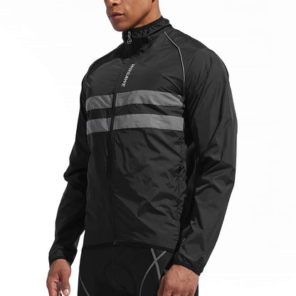 Men’s Cycling Jacket – Windproof, Water-Repellent & Reflective Outdoor Windbreaker