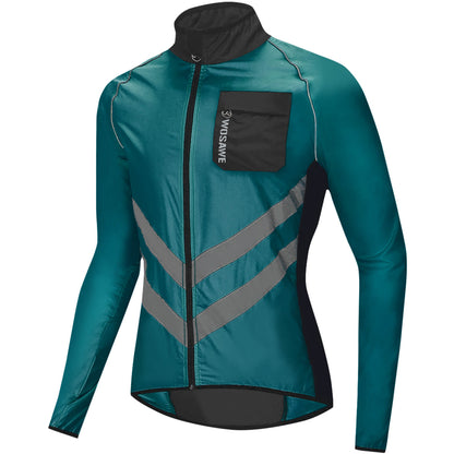 Men’s Cycling Jacket – Windproof, Water-Repellent & Reflective Outdoor Windbreaker