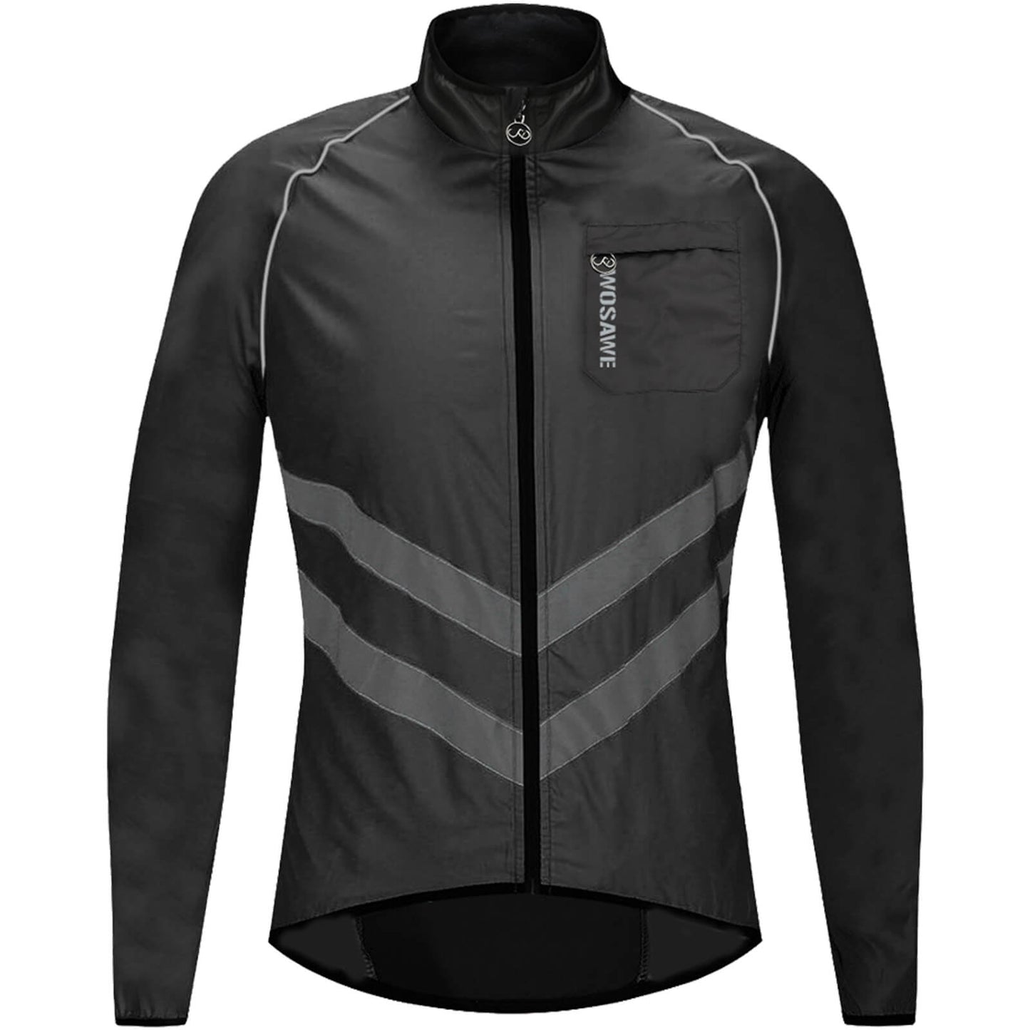 Men’s Cycling Jacket – Windproof, Water-Repellent & Reflective Outdoor Windbreaker