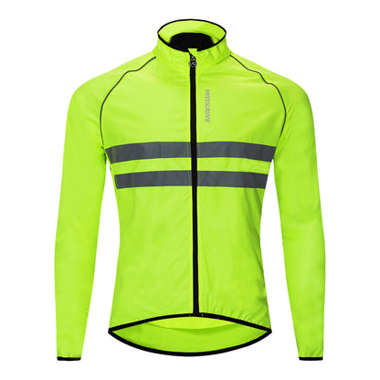 Men’s Cycling Jacket – Windproof, Water-Repellent & Reflective Outdoor Windbreaker