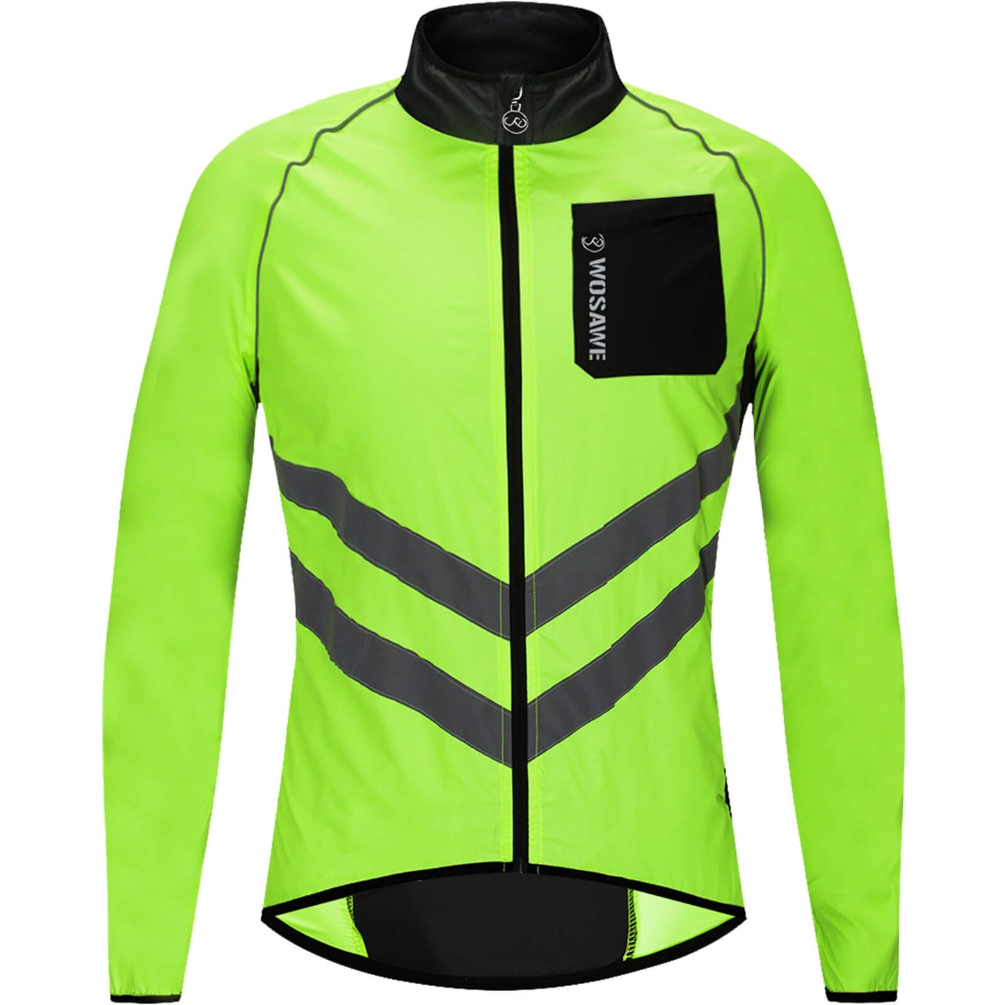Men’s Cycling Jacket – Windproof, Water-Repellent & Reflective Outdoor Windbreaker