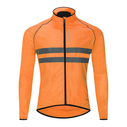 Men’s Cycling Jacket – Windproof, Water-Repellent & Reflective Outdoor Windbreaker