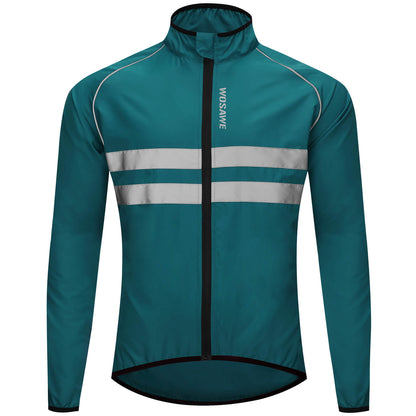 Men’s Cycling Jacket – Windproof, Water-Repellent & Reflective Outdoor Windbreaker