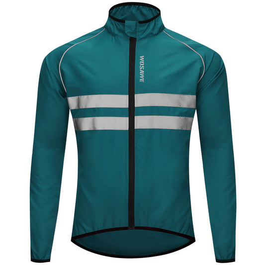 Men’s Cycling Jacket – Windproof, Water-Repellent & Reflective Outdoor Windbreaker