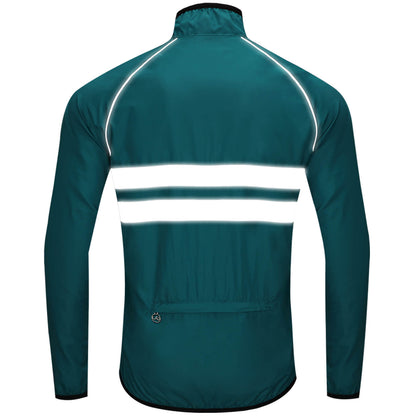 Men’s Cycling Jacket – Windproof, Water-Repellent & Reflective Outdoor Windbreaker