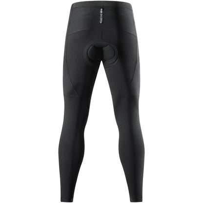 Men’s Cycling Pants with Padding – Warm Fleece Road Bike Tights