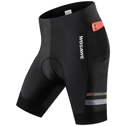 Men’s Cycling Tights – Stretch Fit, Silicone Cushion, Reflective & Anti-Slip for Road Riding