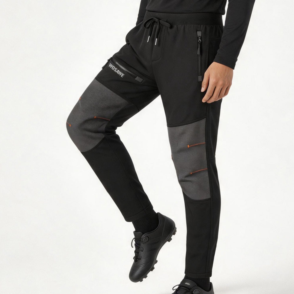 Men's Cycling Trousers Fleece Lined Windproof Bike Pants