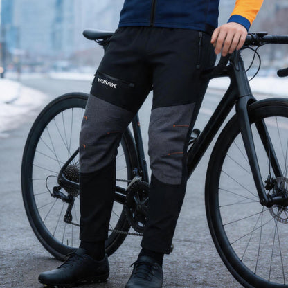 Men's Cycling Trousers Fleece Lined Windproof Bike Pants