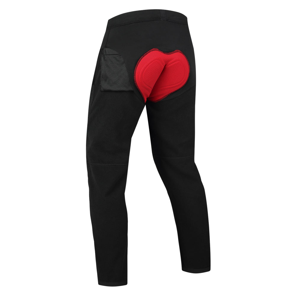 Men's Cycling Trousers Fleece Lined Windproof Bike Pants