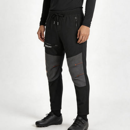Men's Cycling Trousers Fleece Lined Windproof Bike Pants