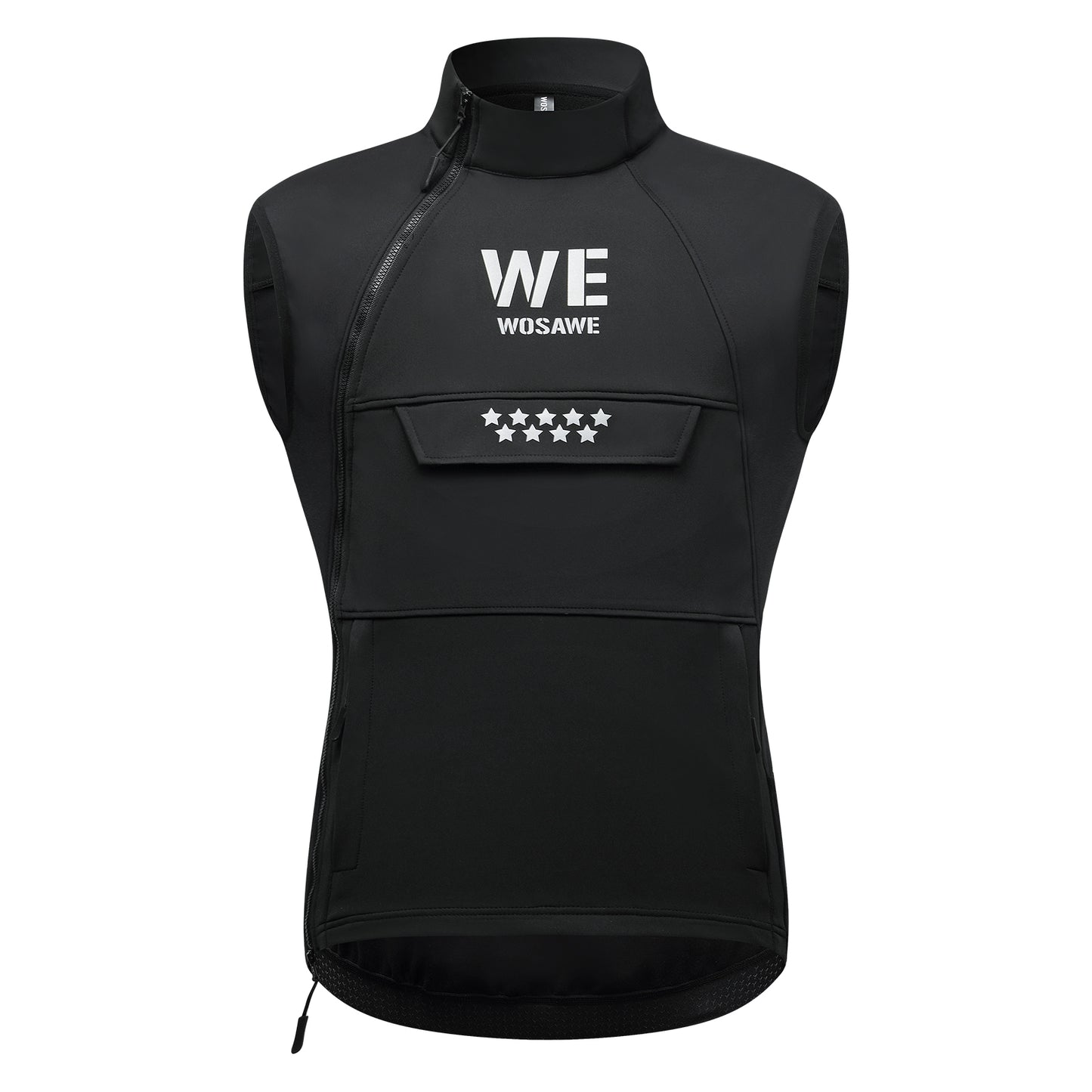 Men’s Cycling Vest – Fleece Lined, Windproof & Waterproof Winter Sleeveless Jacket