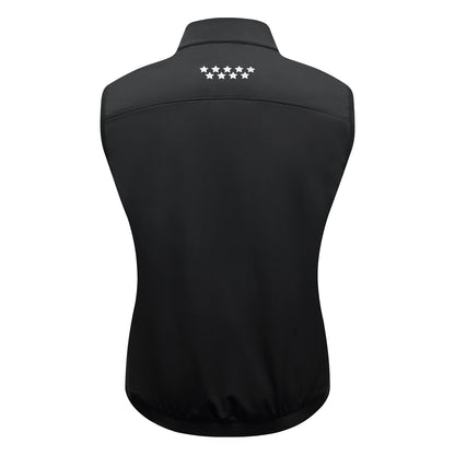 Men’s Cycling Vest – Fleece Lined, Windproof & Waterproof Winter Sleeveless Jacket