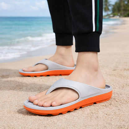 Men’s Orthopedic Flip Flops – Thick Sole Walking Support Sandals