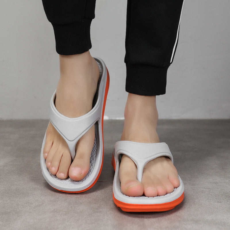 Men’s Orthopedic Flip Flops – Thick Sole Walking Support Sandals