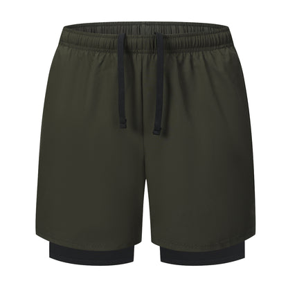 Men’s Gym Shorts Compression Liner Phone Pocket
