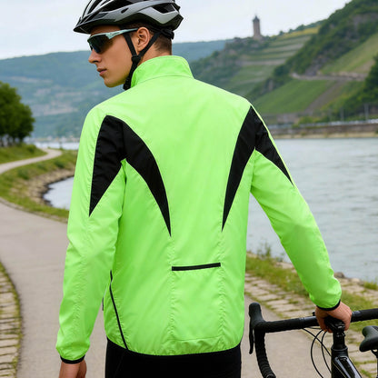 Lightweight Cycling Jacket – Windproof & Water-Repellent Reflective Windbreaker